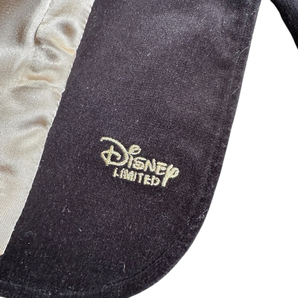 Disney Tinker Bell Velvet Blazer Womens Small Black Embroidered Limited Edition - Picture 6 of 9